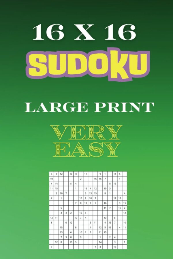 16 X 16 Very Easy Sudoku Puzzles