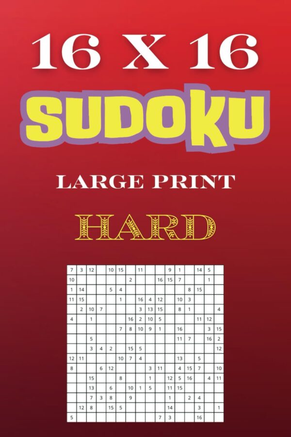 16 x 16 Hard Sudoku Puzzles