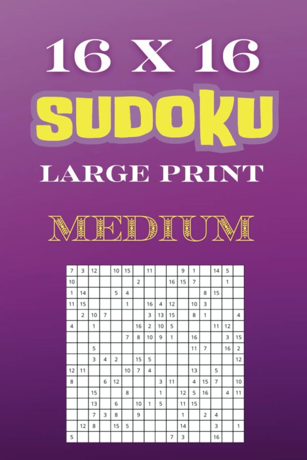 16 x 16 Medium Sudoku Puzzles