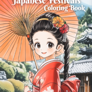 Japanese Festivals Coloring Book