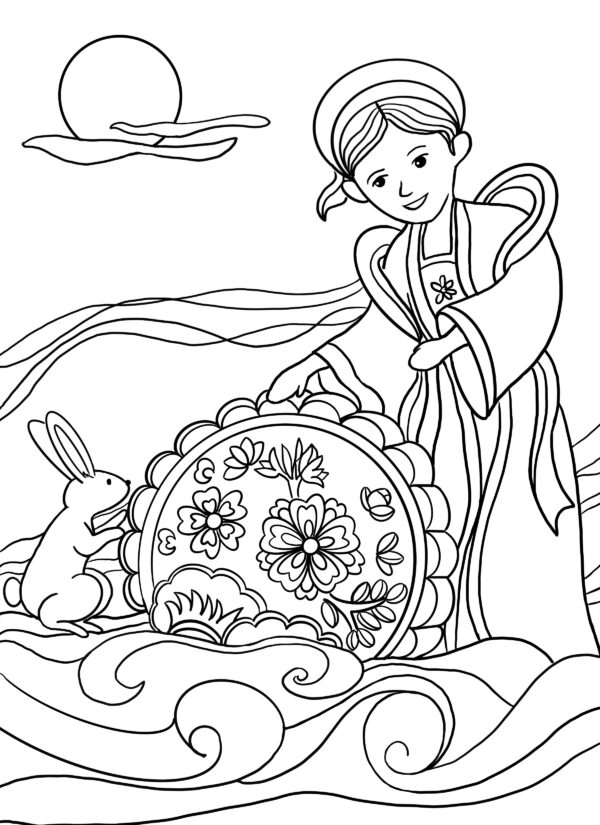 Tết Trung Thu Coloring Book: A fun way to learn more about Tết Trung Thu, by coloring pictures about the Moon Festival - Image 2