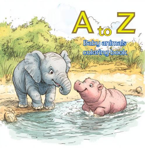 A to Z Baby Animals Coloring Book