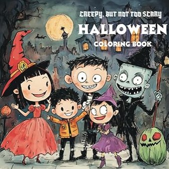 CREEPY, BUT NOT TOO SCARY HALLOWEEN COLORING BOOK