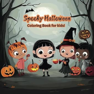 Spooky Halloween Coloring Book for Kids!